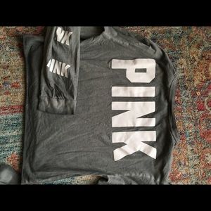 Super long sleeve crop top by Victoria Secret